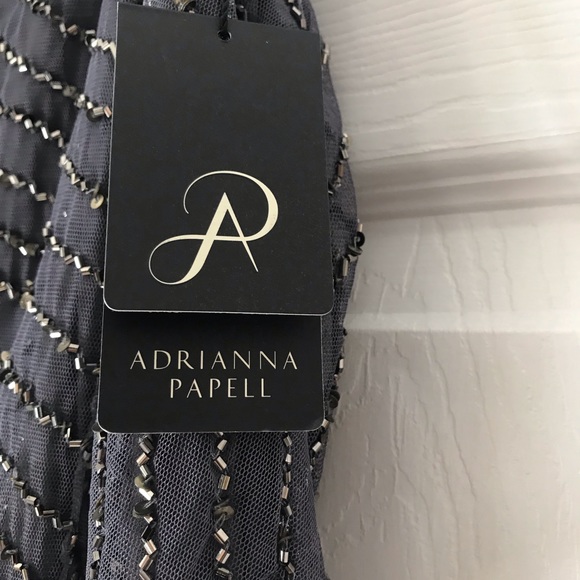 BNwT Adrianna Papell Beaded Dress size 10 - Picture 3 of 7